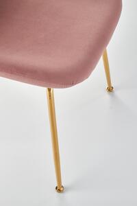 Jídelní židle AFRODITA – látka, růžová