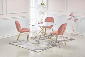Jídelní židle AFRODITA – látka, růžová