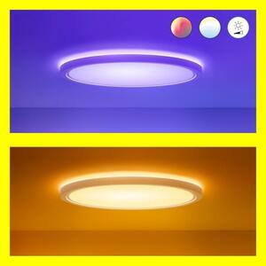 WiZ - LED RGB Stmívatelné stropní svítidlo SUPERSLIM LED/22W/230V Wi-Fi bílá