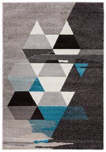 Makro Abra Moderní kusový koberec ELEFANTA 71733/37123 Geometrický šedý modrý Rozměr: 300x400 cm