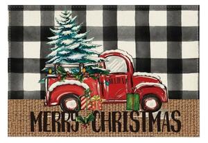 Vánoční prostírání na stůl MERRY CHRISTMAS 30x45 cm, bílé