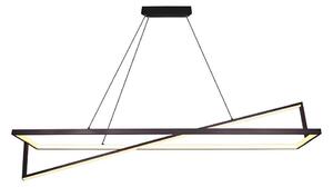 LED Stmívatelný lustr na lanku LED/45W/230V 3000K 114 cm černá