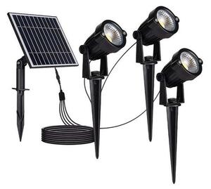 SADA 3x LED Venkovní solární lampa 3xLED/1,2W/3,7V IP65 3000K 4000 mAh