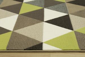 Balta Kusový koberec Luna 503430/67915 Trojúhelníky limetkový zelený Rozměr: 200x290 cm