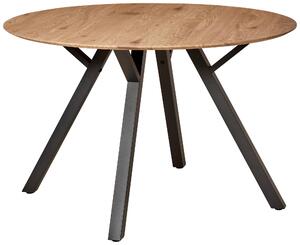 JÍDELNÍ STŮL, černá, barvy dubu, 120/120/76 cm MID.YOU - Jídelní stoly, Online Only