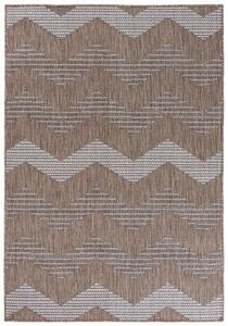 Makro Abra Kusový koberec sisalový TOLEDO 71038/50522 Vlnky hnědý Rozměr: 100x200 cm