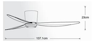 Lucci air 21610749 - LED Stmívatelný ventilátor ARRAY 1xGX53/12W/230V černá + DO