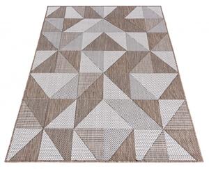 Makro Abra Kusový koberec sisalový TOLEDO 71035/50511 Trojúhelníky béžový Rozměr: 120x170 cm