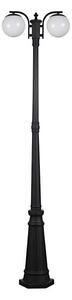Venkovní lampa 2xE27/60W/230V IP44 199 cm černá