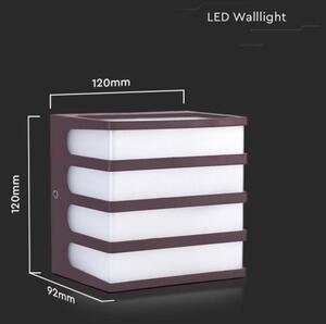 LED Venkovní nástěnné svítidlo LED/8W/230V IP65 3000K hnědá
