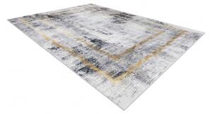 Makro Abra Kusový koberec vhodný k praní ANDRE 1065 protiskluzový šedý zlatý Rozměr: 120x170 cm
