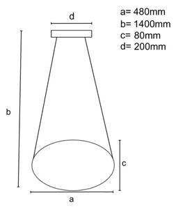 LED Stmívatelný lustr na lanku LED/65W/230V 3000-6500K šedá + dálkové ovládání