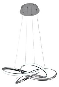 LED Stmívatelný lustr na lanku LED/65W/230V 3000-6500K šedá + dálkové ovládání