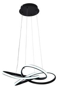 LED Stmívatelný lustr na lanku LED/40W/230V 3000-6500K černá + dálkové ovládání