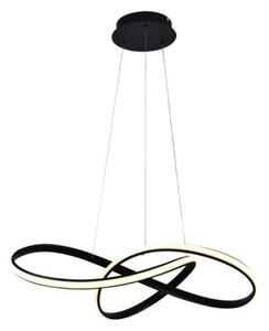 LED Stmívatelný lustr na lanku LED/70W/230V 3000-6500K černá + dálkové ovládání