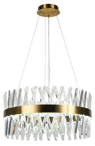 LED Stmívatelný lustr na lanku LED/80W/230V 3000-6500K zlatá + dálkové ovládání