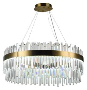 LED Stmívatelný lustr na lanku LED/110W/230V 3000-6500K zlatá + dálkové ovládání