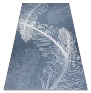 Makro Abra Kusový koberec vhodný k praní ANDRE 1148 Peří protiskluzový modrý Rozměr: 120x170 cm