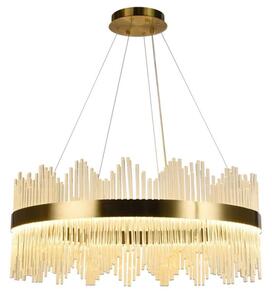 LED Stmívatelný lustr na lanku LED/110W/230V 3000-6500K zlatá + dálkové ovládání