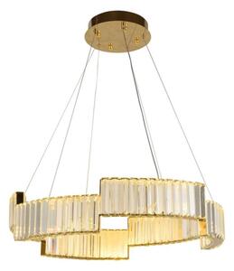 LED Stmívatelný lustr na lanku LED/40W/230V 3000-6500K zlatá + dálkové ovládání