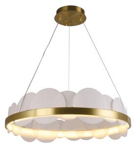 LED Stmívatelný lustr na lanku LED/40W/230V 3000-6500K zlatá + dálkové ovládání