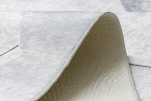 Makro Abra Kusový koberec vhodný k praní ANDRE 1180 Plástev medu šestihran 3D protiskluzový šedý Rozměr: 80x150 cm