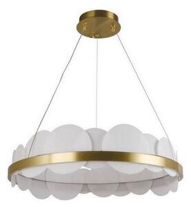 LED Stmívatelný lustr na lanku LED/40W/230V 3000-6500K zlatá + dálkové ovládání