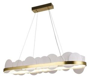 LED Stmívatelný lustr na lanku LED/50W/230V 3000-6500K zlatá + dálkové ovládání