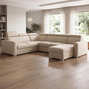 Sedací souprava PEDRO U | 250x315x170 | rozkládací + 2x úložný prostor | VÝBĚR TKANIN