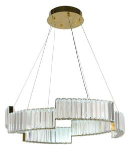 LED Stmívatelný lustr na lanku LED/40W/230V 3000-6500K zlatá + dálkové ovládání