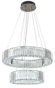 LED Stmívatelný lustr na lanku LED/65W/230V 3000-6500K chrom + dálkové ovládání