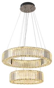 LED Stmívatelný lustr na lanku LED/65W/230V 3000-6500K chrom + dálkové ovládání