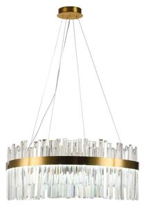 LED Stmívatelný lustr na lanku LED/110W/230V 3000-6500K zlatá + dálkové ovládání