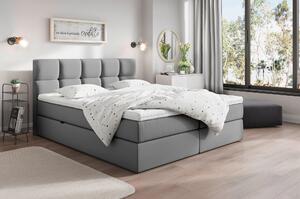 AMERICKÁ POSTEL, 200/220 cm, tmavě šedá Livetastic - Postele s úložným prostorem, Online Only