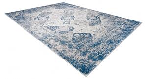 Makro Abra Kusový koberec vhodný k praní ANDRE 1819C Vintage protiskluzový béžový modrý Rozměr: 80x150 cm