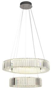 LED Stmívatelný lustr na lanku LED/65W/230V 3000-6500K chrom + dálkové ovládání