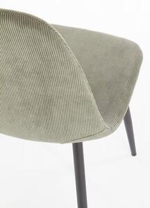 Jídelní židle KORDU – kov, látka, více barev béžová