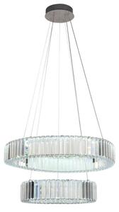 LED Stmívatelný lustr na lanku LED/65W/230V 3000-6500K chrom + dálkové ovládání
