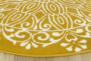 Balta Kulatý koberec LUNA 503788/89955 hořčicový žlutý Rozměr: průměr 120 cm