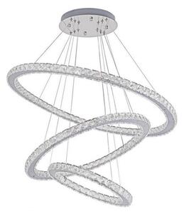 LED Stmívatelný lustr na lanku LED/210W/230V 3000-6500K stříbrná + DO