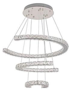 LED Stmívatelný lustr na lanku LED/100W/230V 3000-6500K stříbrná + DO