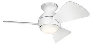 Kichler KLF-SOLA-34-WHT-LED Stmívatelný stropní ventilátor SOLA 10W/230V IP23+DO
