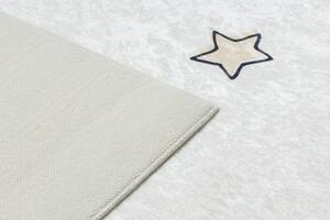Makro Abra Dětský kusový koberec vhodný k praní BAMBINO 1278 Vesmír raketa hvězdy protiskluzový krémový Rozměr: 120x170 cm