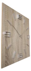 Designové nástěnné hodiny JVD HC36.1 brush oak