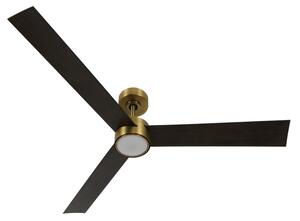 Lucci air 21610549- LED Stmívatelný ventilátor CLIMATE 12W/230V wenge/zlatá + DO