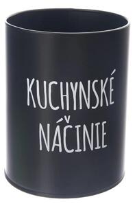 Orion Dóza, plechová, černá, bez víka, KUCHYNSKÉ NÁČINIE SK