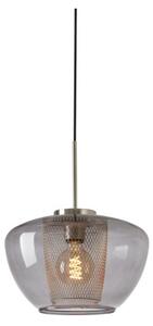 Briloner 4016-014 - Lustr na lanku SEVENTIES 1xE27/40W/230V kouřová šedá