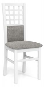 Jídelní židle GERARD 3 – masiv, látka, více barev tmavý ořech / béžová