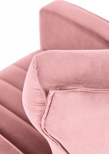 Relaxační křeslo ušák VARIO — kov, látka, růžová, nosnost 130 kg