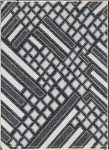 Berfin Dywany, Kusový koberec Aspect 1812 Dark Grey, 140x190, šedá, chodba / předsíň